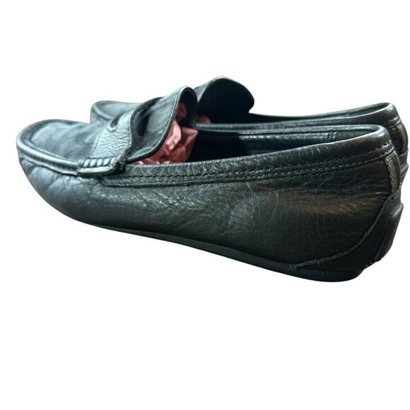 Coach Liam Driver Loafers Black Signature Jacquard Logo Print Coach Slide Sz 8.5 - Picture 15 of 16